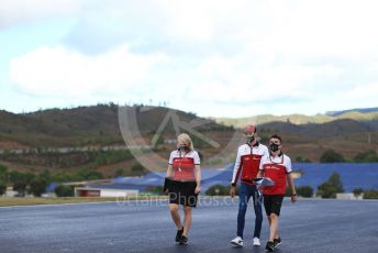 World © Octane Photographic Ltd. Formula 1 – F1 Portuguese GP, Track Walk. Alfa Romeo Racing Orlen C39 – Antonio Giovinazzi. Autodromo do Algarve, Portimao, Portugal. Thursday 22nd October 2020.