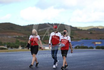 World © Octane Photographic Ltd. Formula 1 – F1 Portuguese GP, Track Walk. Alfa Romeo Racing Orlen C39 – Antonio Giovinazzi. Autodromo do Algarve, Portimao, Portugal. Thursday 22nd October 2020.