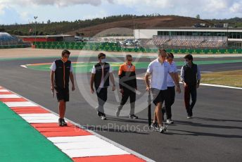 World © Octane Photographic Ltd. Formula 1 – F1 Portuguese GP, Track Walk. McLaren MCL35 – Carlos Sainz. Autodromo do Algarve, Portimao, Portugal. Thursday 22nd October 2020.