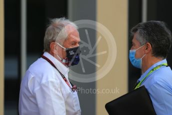 World © Octane Photographic Ltd. Formula 1 – Etihad F1 Grand Prix Abu Dhabi. Helmut Marko - advisor to the Red Bull GmbH Formula One Teams and head of Red Bull's driver development program. Yas Marina Circuit, Abu Dhabi. Friday 10th December 2021.