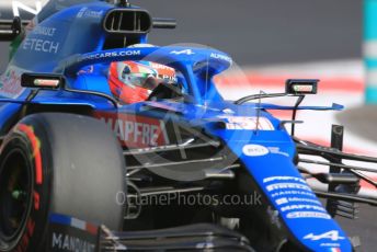 World © Octane Photographic Ltd. Formula 1 – Etihad F1 Grand Prix Abu Dhabi. Alpine F1 Team A521– Esteban Ocon. Yas Marina Circuit, Abu Dhabi. Friday 10th December 2021 Practice 1.