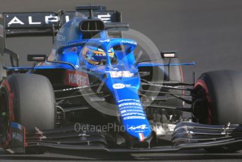 World © Octane Photographic Ltd. Formula 1 – Etihad F1 Grand Prix Abu Dhabi. Alpine F1 Team A521 – Fernando Alonso. Yas Marina Circuit, Abu Dhabi. Friday 10th December 2021 Practice 1.