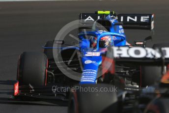 World © Octane Photographic Ltd. Formula 1 – Etihad F1 Grand Prix Abu Dhabi. Alpine F1 Team A521– Esteban Ocon. Yas Marina Circuit, Abu Dhabi. Friday 10th December 2021 Practice 1.