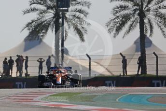 World © Octane Photographic Ltd. Formula 1 – Etihad F1 Grand Prix Abu Dhabi. McLaren F1 Team MCL35M – Daniel Ricciardo. Yas Marina Circuit, Abu Dhabi. Friday 10th December 2021 Practice 1.