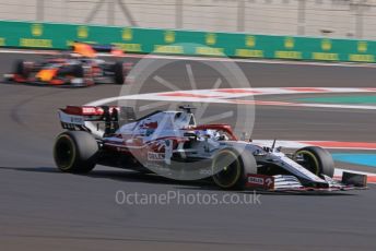 World © Octane Photographic Ltd. Formula 1 – Etihad F1 Grand Prix Abu Dhabi. Uralkali Haas F1 Team VF21 – Nikita Mazepin and Red Bull Racing Honda RB16B – Max Verstappen. . Yas Marina Circuit, Abu Dhabi. Friday 10th December 2021 Practice 1.