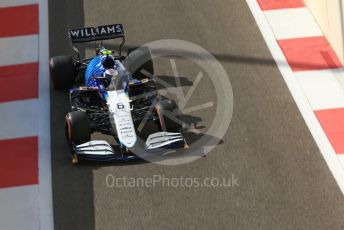 World © Octane Photographic Ltd. Formula 1 – Etihad F1 Grand Prix Abu Dhabi. Williams Racing FW43B – Nicholas Latifi. Yas Marina Circuit, Abu Dhabi. Friday 10th December 2021 Practice 1.