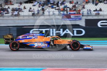 World © Octane Photographic Ltd. Formula 1 – Etihad F1 Grand Prix Abu Dhabi. McLaren F1 Team MCL35M – Lando Norris. Yas Marina Circuit, Abu Dhabi. Friday 10th December 2021 Practice 2.