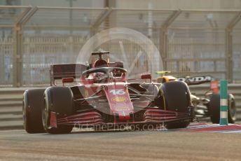 World © Octane Photographic Ltd. Formula 1 – Etihad F1 Grand Prix Abu Dhabi. Scuderia Ferrari Mission Winnow SF21 – Charles Leclerc. Yas Marina Circuit, Abu Dhabi. Friday 10th December 2021 Practice 2.