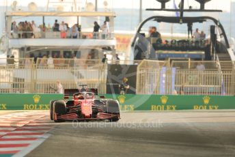 World © Octane Photographic Ltd. Formula 1 – Etihad F1 Grand Prix Abu Dhabi. Scuderia Ferrari Mission Winnow SF21 – Charles Leclerc. Yas Marina Circuit, Abu Dhabi. Saturday 11th December 2021 Practice 3.