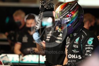 World © Octane Photographic Ltd. Formula 1 – Etihad F1 Grand Prix Abu Dhabi. Mercedes AMG Petronas F1 Team F1 W12 - Lewis Hamilton. Yas Marina Circuit, Abu Dhabi. Saturday 11th December 2021 Practice 3.
