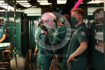 World © Octane Photographic Ltd. Formula 1 – Etihad F1 Grand Prix Abu Dhabi. Aston Martin Cognizant F1 Team AMR21– Lance Stroll. Yas Marina Circuit, Abu Dhabi. Saturday 11th December 2021 Practice 3.