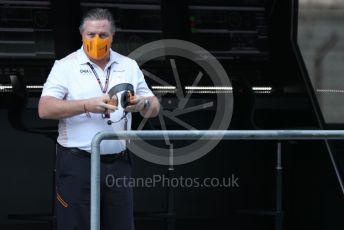 World © Octane Photographic Ltd. Formula 1 – Etihad F1 Grand Prix Abu Dhabi. Zak Brown - Executive Director of McLaren Technology Group. Yas Marina Circuit, Abu Dhabi. Saturday 11th December 2021.
