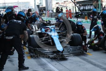 World © Octane Photographic Ltd. Formula 1 – Etihad F1 Grand Prix Abu Dhabi. Alpine F1 Team A521– Esteban Ocon. Yas Marina Circuit, Abu Dhabi. Saturday 11th December 2021 Practice 3.