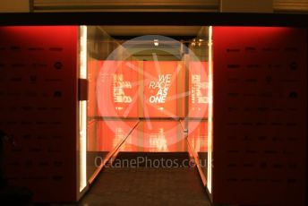 World © Octane Photographic Ltd. Formula 1 – Etihad F1 Grand Prix Abu Dhabi. McLaren F1 Team paddock pit entry. Yas Marina Circuit, Abu Dhabi. Saturday 11th December 2021 Qualifying.