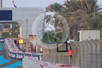 World © Octane Photographic Ltd. Formula 1 – Etihad F1 Grand Prix Abu Dhabi. Red Flags being waved. Yas Marina Circuit, Abu Dhabi. Saturday 11th December 2021 Qualifying.