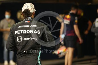World © Octane Photographic Ltd. Formula 1 – Etihad F1 Grand Prix Abu Dhabi. Mercedes AMG Petronas F1 Team F1 W12 - Lewis Hamilton. Yas Marina Circuit, Abu Dhabi. Saturday 11th December 2021 Qualifying