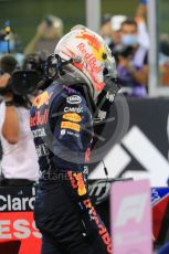 World © Octane Photographic Ltd. Formula 1 – Etihad F1 Grand Prix Abu Dhabi. Red Bull Racing Honda RB16B – Max Verstappen. Yas Marina Circuit, Abu Dhabi. Sunday 12th December 2021 Podium and post race celebrations.