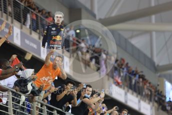World © Octane Photographic Ltd. Formula 1 – Etihad F1 Grand Prix Abu Dhabi. Verstappen fans after the end of the race. Yas Marina Circuit, Abu Dhabi. Sunday 12th December 2021 Podium and post race celebrations.