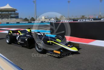 World © Octane Photographic Ltd. FIA F2 (Formula 2) – Etihad F1 Grand Prix Abu Dhabi. Carlin - Dan Ticktum. Yas Marina Circuit, Abu Dhabi. Friday 10th December 2021 Practice.