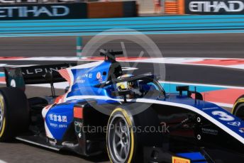 World © Octane Photographic Ltd. FIA F2 (Formula 2) – Etihad F1 Grand Prix Abu Dhabi. UNI-Vituosi Racing- Guanyu Zhou. Yas Marina Circuit, Abu Dhabi. Friday 10th December 2021 Practice.