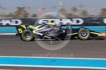 World © Octane Photographic Ltd. FIA F2 (Formula 2) – Etihad F1 Grand Prix Abu Dhabi. Carlin - Dan Ticktum. Yas Marina Circuit, Abu Dhabi. Friday 10th December 2021 Practice.