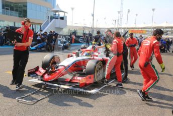 World © Octane Photographic Ltd. FIA F2 (Formula 2) – Etihad F1 Grand Prix Abu Dhabi. Prema Racing - Oscar Piastri. Yas Marina Circuit, Abu Dhabi. Saturday 11th December 2021 Sprint Race 1.