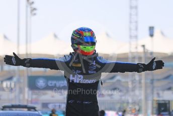 World © Octane Photographic Ltd. FIA F2 (Formula 2) – Etihad F1 Grand Prix Abu Dhabi. Prema Racing - Oscar Piastri – 2021 FIA Formula 2 champion. Yas Marina Circuit, Abu Dhabi. Saturday 11th December 2021 Sprint Race 1.