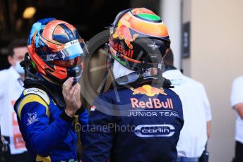 World © Octane Photographic Ltd. FIA F2 (Formula 2) – Etihad F1 Grand Prix Abu Dhabi. Carlin - Jehan Daruvala - Race Winner. Yas Marina Circuit, Abu Dhabi. Saturday 11th December 2021 Sprint Race 1.