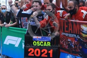 World © Octane Photographic Ltd. FIA F2 (Formula 2) – Etihad F1 Grand Prix Abu Dhabi. Prema Racing - Oscar Piastri – 2021 FIA Formula 2 champion. Yas Marina Circuit, Abu Dhabi. Saturday 11th December 2021 Sprint Race 1.