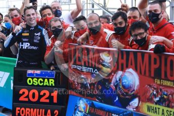 World © Octane Photographic Ltd. FIA F2 (Formula 2) – Etihad F1 Grand Prix Abu Dhabi. Prema Racing - Oscar Piastri – 2021 FIA Formula 2 champion. Yas Marina Circuit, Abu Dhabi. Saturday 11th December 2021 Sprint Race 1.