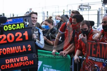 World © Octane Photographic Ltd. FIA F2 (Formula 2) – Etihad F1 Grand Prix Abu Dhabi. Prema Racing - Oscar Piastri – 2021 FIA Formula 2 champion. Yas Marina Circuit, Abu Dhabi. Saturday 11th December 2021 Sprint Race 1.