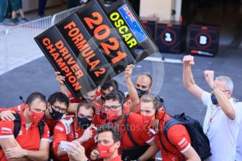 World © Octane Photographic Ltd. FIA F2 (Formula 2) – Etihad F1 Grand Prix Abu Dhabi. Prema Racing - Oscar Piastri – 2021 FIA Formula 2 champion. Yas Marina Circuit, Abu Dhabi. Saturday 11th December 2021 Sprint Race 1.