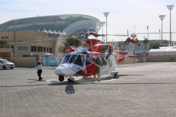 World © Octane Photographic Ltd. Formula 1 – Etihad F1 Grand Prix Abu Dhabi. Medical Helicopter. Yas Marina Circuit, Abu Dhabi. Friday 10th December 2021 Paddock.