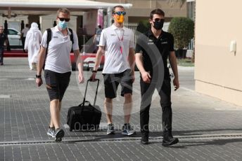 World © Octane Photographic Ltd. Formula 1 – Etihad F1 Grand Prix Abu Dhabi. Arrow McLaren SP IndyCar driver Patricio O'Ward. Yas Marina Circuit, Abu Dhabi. Friday 10th December 2021 Paddock.