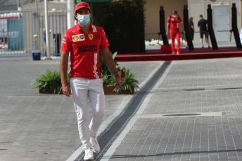 World © Octane Photographic Ltd. Formula 1 – Etihad F1 Grand Prix Abu Dhabi. Scuderia Ferrari Mission Winnow SF21 – Carlos Sainz. Yas Marina Circuit, Abu Dhabi. Friday 10th December 2021 Paddock.