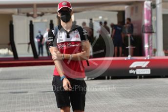 World © Octane Photographic Ltd. Formula 1 – Etihad F1 Grand Prix Abu Dhabi. Alfa Romeo Racing Orlen C41 – Antonio Giovinazzi. Yas Marina Circuit, Abu Dhabi. Friday 10th December 2021 Paddock.