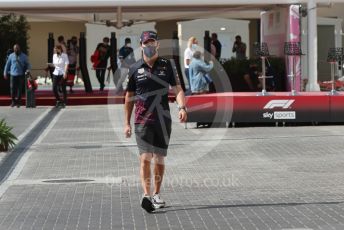 World © Octane Photographic Ltd. Formula 1 – Etihad F1 Grand Prix Abu Dhabi. Red Bull Racing Honda RB16B – Sergio Perez. Yas Marina Circuit, Abu Dhabi. Friday 10th December 2021 Paddock.