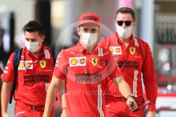 World © Octane Photographic Ltd. Formula 1 – Etihad F1 Grand Prix Abu Dhabi. Scuderia Ferrari Mission Winnow SF21 – Charles Leclerc. Yas Marina Circuit, Abu Dhabi. Saturday 11th December 2021 Paddock.