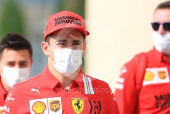 World © Octane Photographic Ltd. Formula 1 – Etihad F1 Grand Prix Abu Dhabi. Scuderia Ferrari Mission Winnow SF21 – Charles Leclerc. Yas Marina Circuit, Abu Dhabi. Saturday 11th December 2021 Paddock.