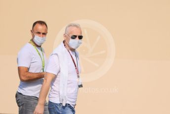World © Octane Photographic Ltd. Formula 1 – Etihad F1 Grand Prix Abu Dhabi. Uralkali Haas F1 Team VF21 – Nikita Mazepin's father Dmitry Mazepin. Yas Marina Circuit, Abu Dhabi. Saturday 11th December 2021 Paddock.