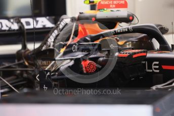 World © Octane Photographic Ltd. Formula 1 – Etihad F1 Grand Prix Abu Dhabi. Red Bull Racing Honda RB16B – Sergio Perez. Yas Marina Circuit, Abu Dhabi. Saturday 11th December 2021 Paddock and Setup.