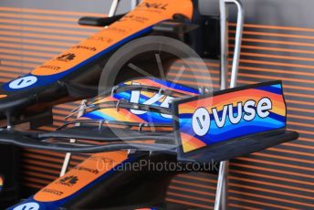 World © Octane Photographic Ltd. Formula 1 – Etihad F1 Grand Prix Abu Dhabi. McLaren F1 Team MCL35M nose cones. Yas Marina Circuit, Abu Dhabi. Saturday 11th December 2021 Paddock and Setup.