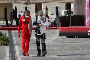 World © Octane Photographic Ltd. Formula 1 – Etihad F1 Grand Prix Abu Dhabi. Laurent Mekies – Sporting Director of Scuderia Ferrari Mission Winnow. Yas Marina Circuit, Abu Dhabi. Saturday 11th December 2021.