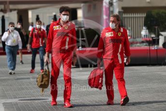 World © Octane Photographic Ltd. Formula 1 – Etihad F1 Grand Prix Abu Dhabi. Mattia Binotto – Team Principal of Scuderia Ferrari Mission Winnow. Yas Marina Circuit, Abu Dhabi. Saturday 11th December 2021.