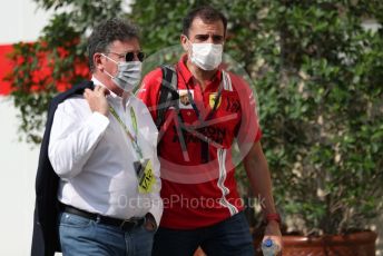 World © Octane Photographic Ltd. Formula 1 – Etihad F1 Grand Prix Abu Dhabi. Scuderia Ferrari Mission Winnow SF21 test driver – Marc Gene. Yas Marina Circuit, Abu Dhabi. Saturday 11th December 2021 Paddock and Setup.