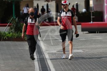 World © Octane Photographic Ltd. Formula 1 – Etihad F1 Grand Prix Abu Dhabi. Alfa Romeo Racing Orlen C41 – Antonio Giovinazzi. Yas Marina Circuit, Abu Dhabi. Saturday 11th December 2021 Paddock and Setup.