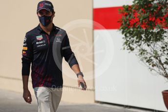 World © Octane Photographic Ltd. Formula 1 – Etihad F1 Grand Prix Abu Dhabi. Red Bull Racing Honda RB16B – Sergio Perez. Yas Marina Circuit, Abu Dhabi. Saturday 11th December 2021 Paddock and Setup.