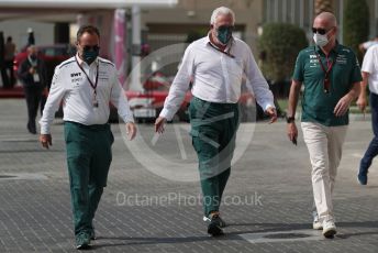 World © Octane Photographic Ltd. Formula 1 – Etihad F1 Grand Prix Abu Dhabi. Lance Stroll father Lawrence Stroll - investor, part-owner of Aston Martin Cognizant F1 Team. Yas Marina Circuit, Abu Dhabi. Saturday 11th December 2021.