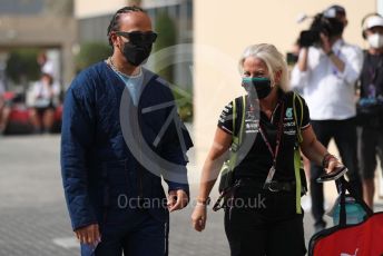 World © Octane Photographic Ltd. Formula 1 – Etihad F1 Grand Prix Abu Dhabi. Mercedes AMG Petronas F1 Team F1 W12 - Lewis Hamilton. Yas Marina Circuit, Abu Dhabi. Saturday 11th December 2021 Paddock and Setup.