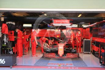 World © Octane Photographic Ltd. Formula 1 – Etihad F1 Grand Prix Abu Dhabi. Scuderia Ferrari Mission Winnow SF21 – Charles Leclerc. Yas Marina Circuit, Abu Dhabi. Saturday 11th December 2021 Paddock and Setup